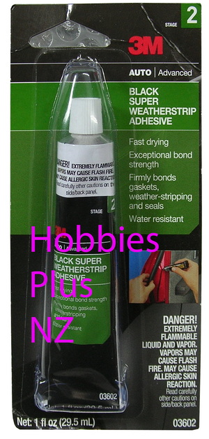 3M Black Super Weatherstrip Adhesive  3M 03602