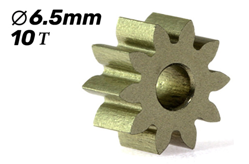 Scaleauto Ergal Pinion 10d. For 2mm Axel. ø6,5mm
