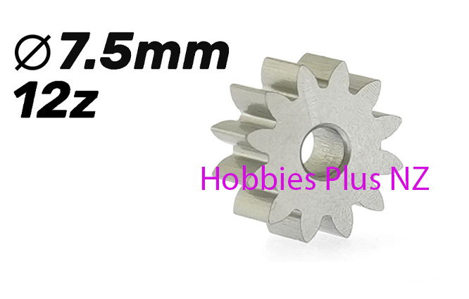 Scaleauto Ergal Pinion 12 Teeth 7.5mm  SC-109E75