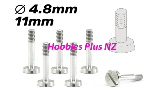 scaleauto 4.8mm Conic head half-thread screws for suspension M2x11mm Aluminum  SC-5145G